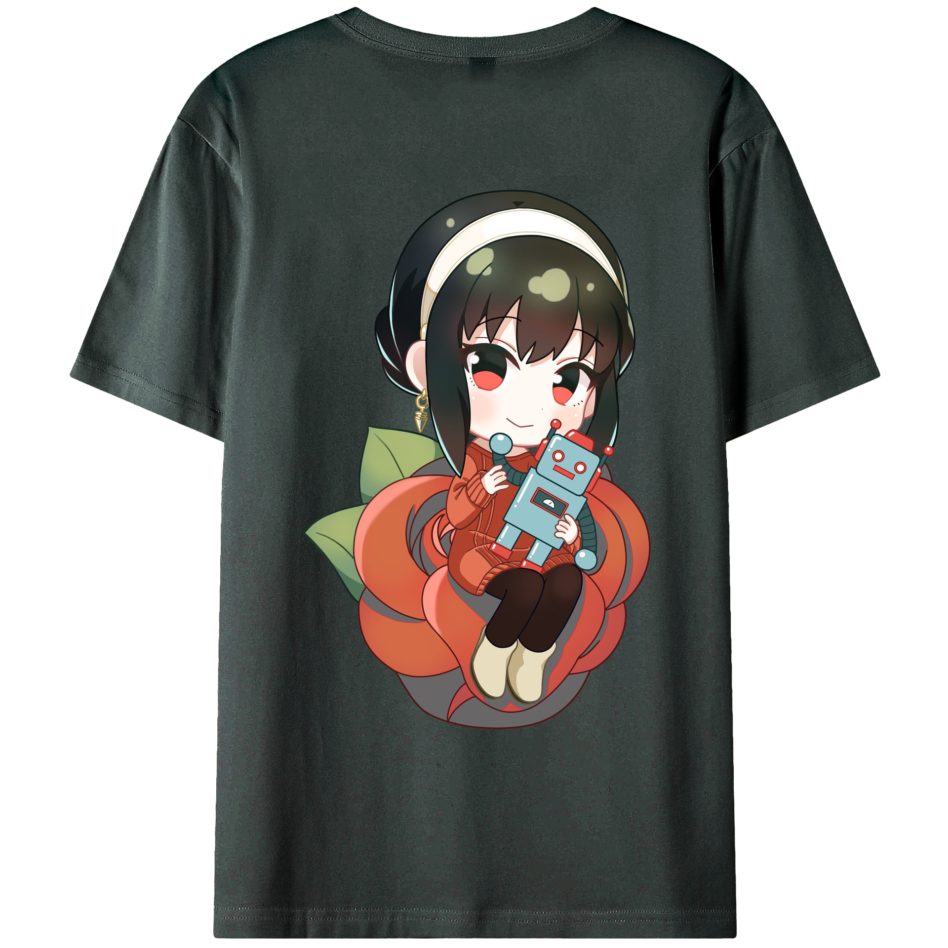 （画像用） SPY×FAMILY间谍家家酒 綿100％ メンズ半袖Tシャツ（バックプリント） 通気性
